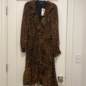 Lauren animal print dress. NWT!